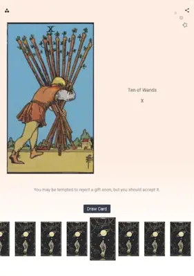 Tarot android App screenshot 0