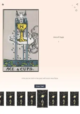 Tarot android App screenshot 1