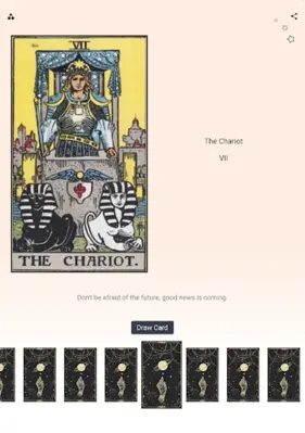 Tarot android App screenshot 2